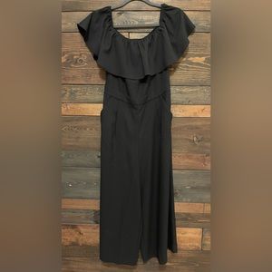 Banana Republic Black off the shoulder Cropped Palazzo Jumper - Black - Size 2